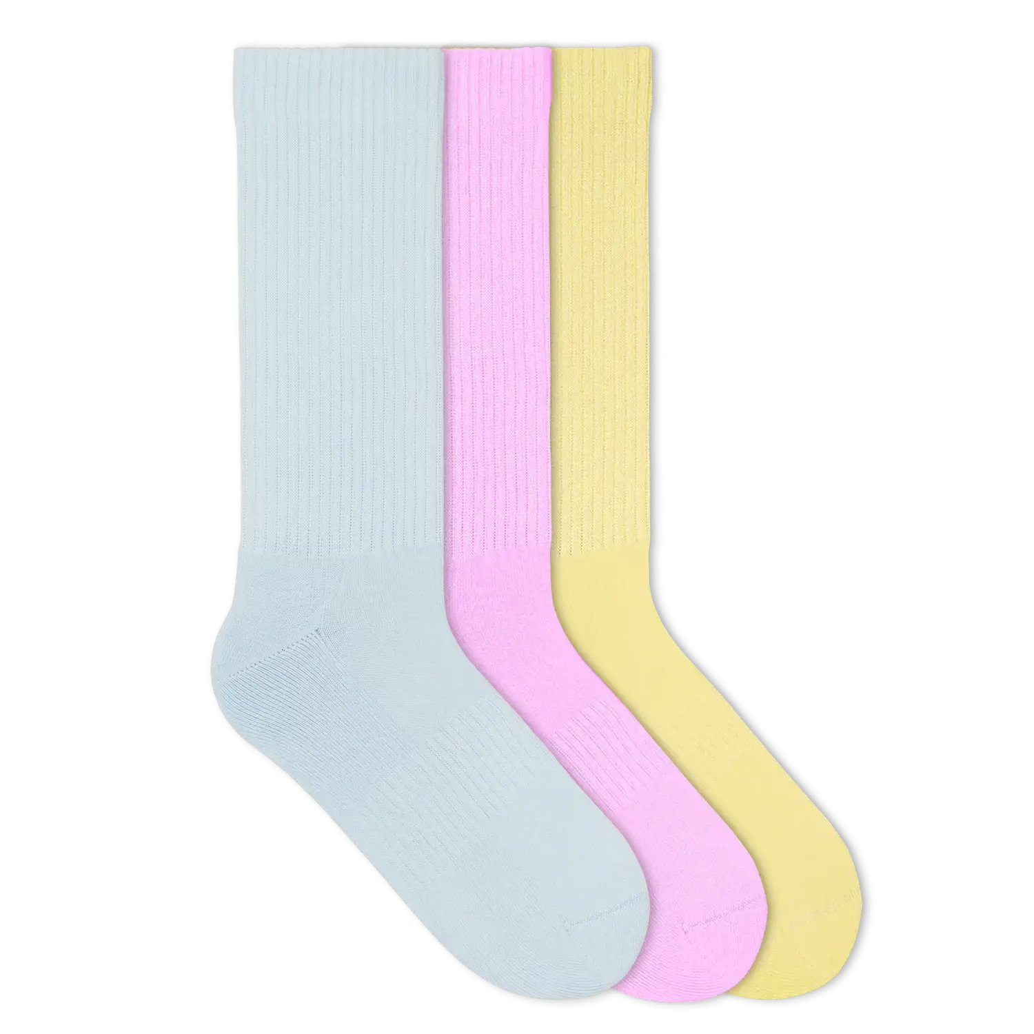 Einfarbige Tennissocken aus Bio-Baumwolle – 6er Set