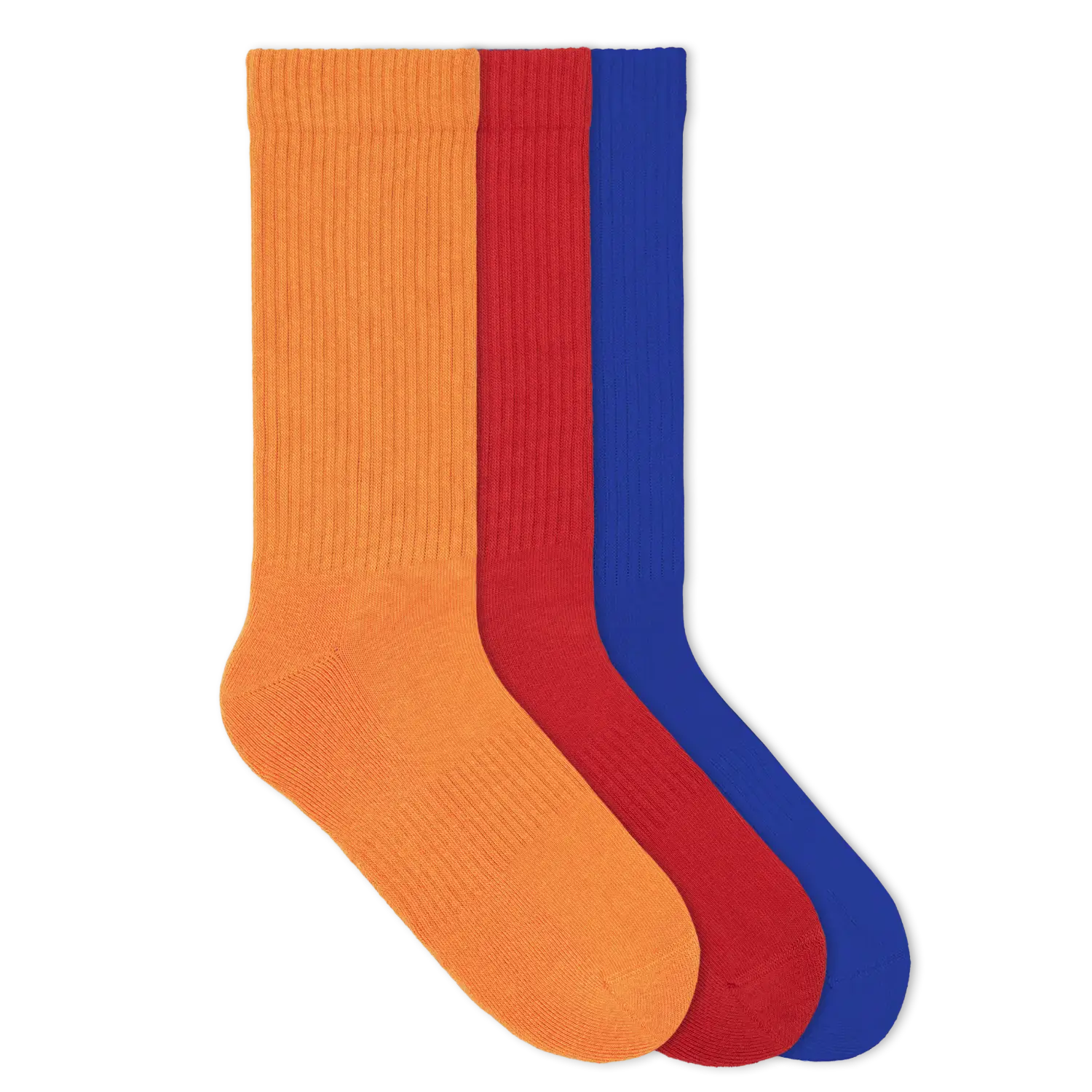 Einfarbige Tennissocken aus Bio-Baumwolle – 6er Set