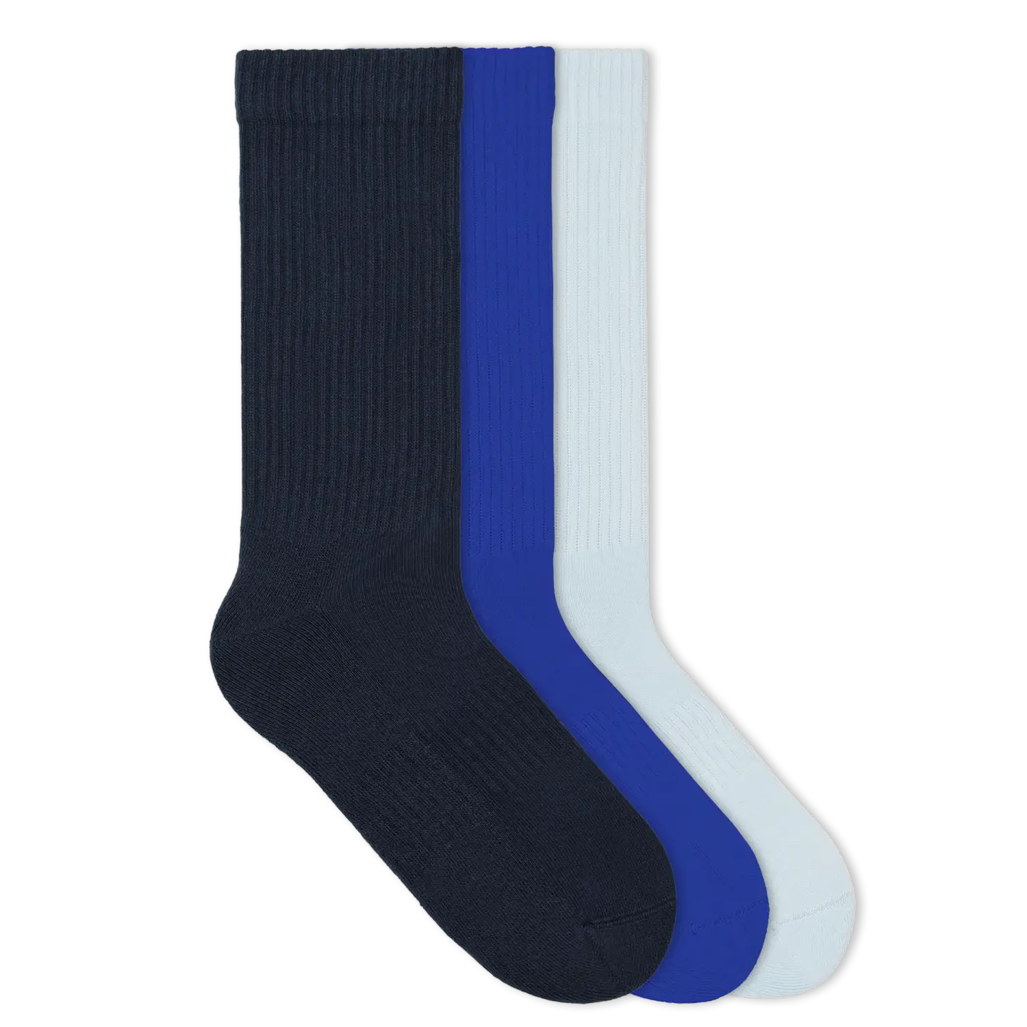 Einfarbige Tennissocken aus Bio-Baumwolle – 6er Set