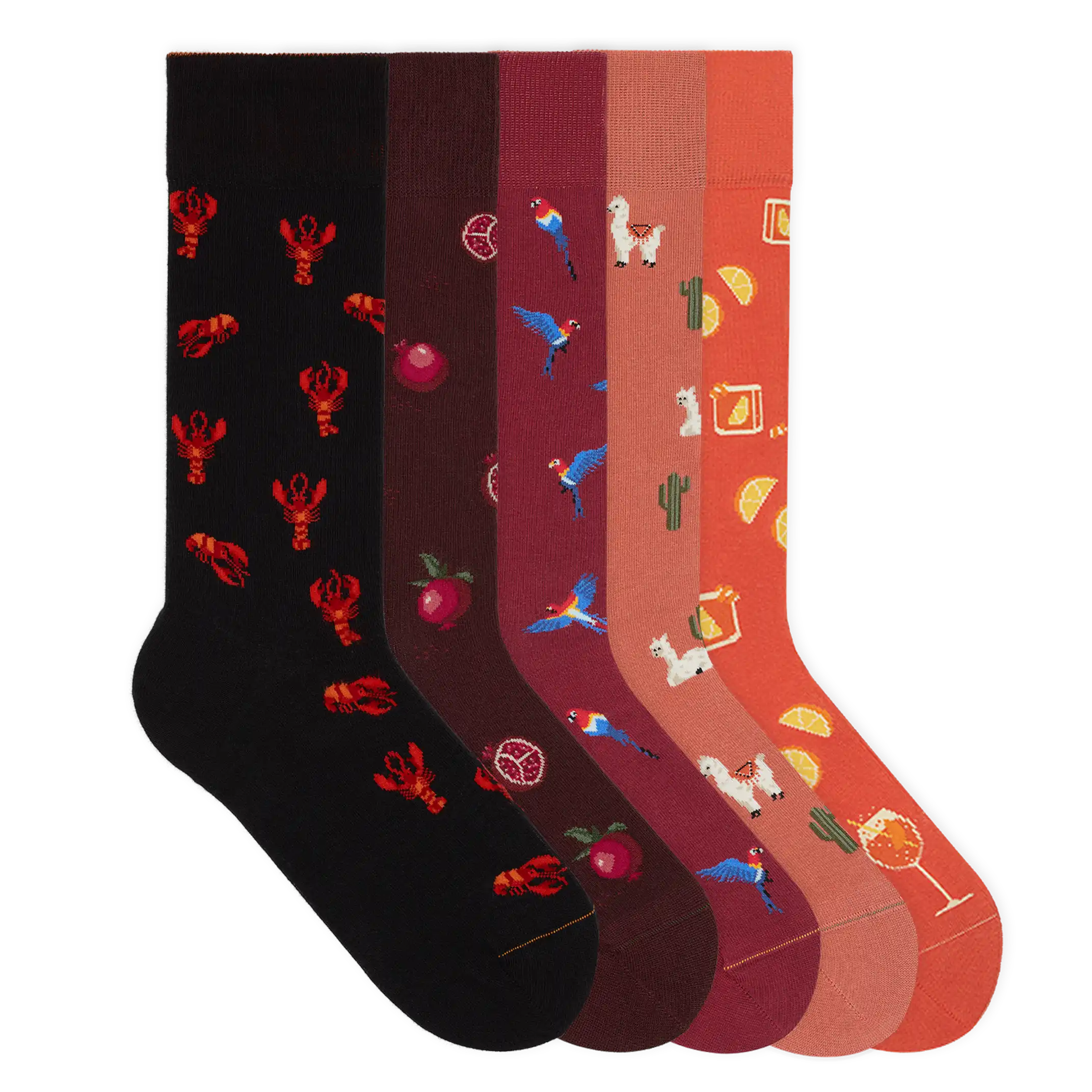 Motivsocken aus Bio-Baumwolle - 5er Set