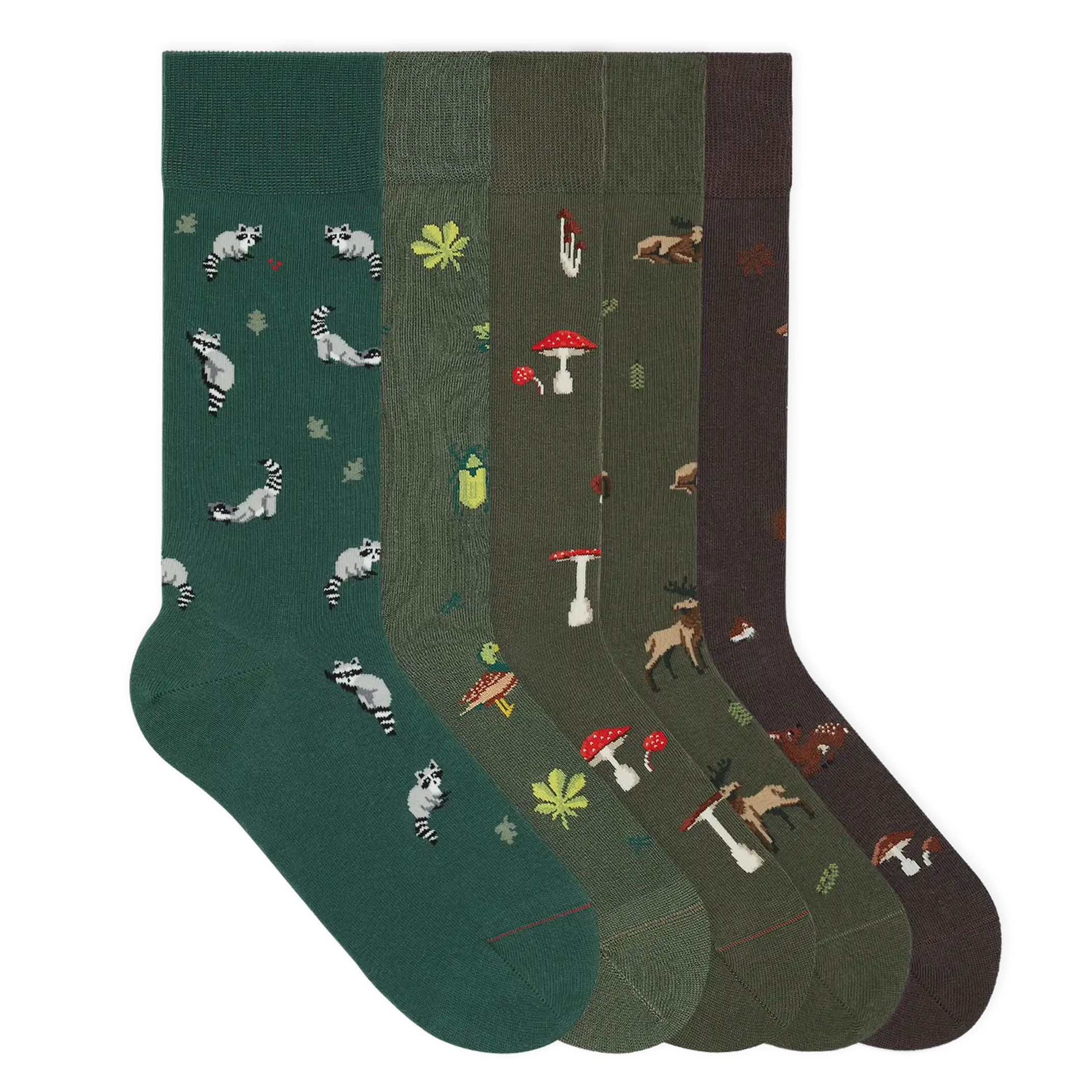 Motivsocken aus Bio-Baumwolle - 5er Set