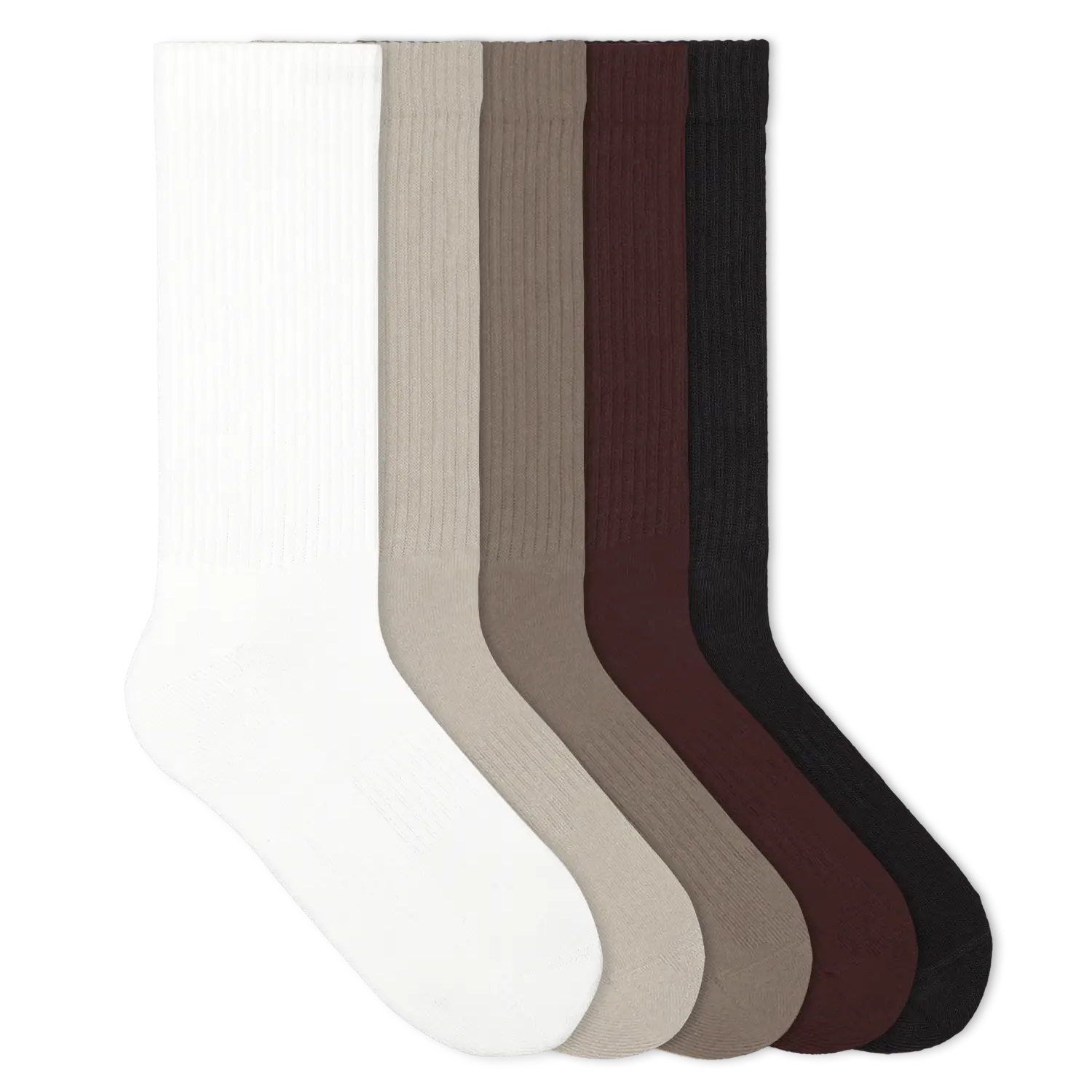 Einfarbige Tennissocken aus Bio-Baumwolle – 10er Set