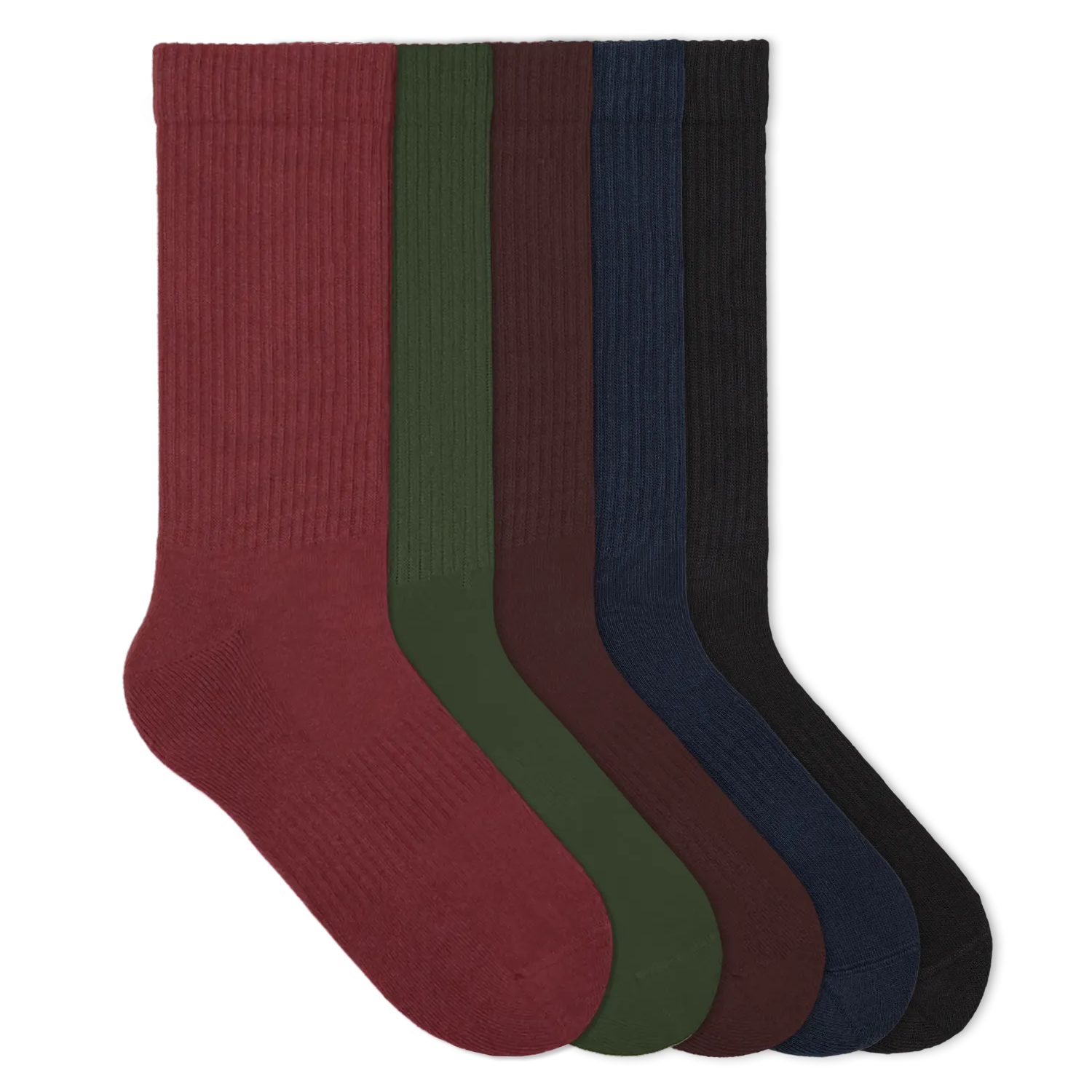 Einfarbige Tennissocken aus Bio-Baumwolle – 10er Set