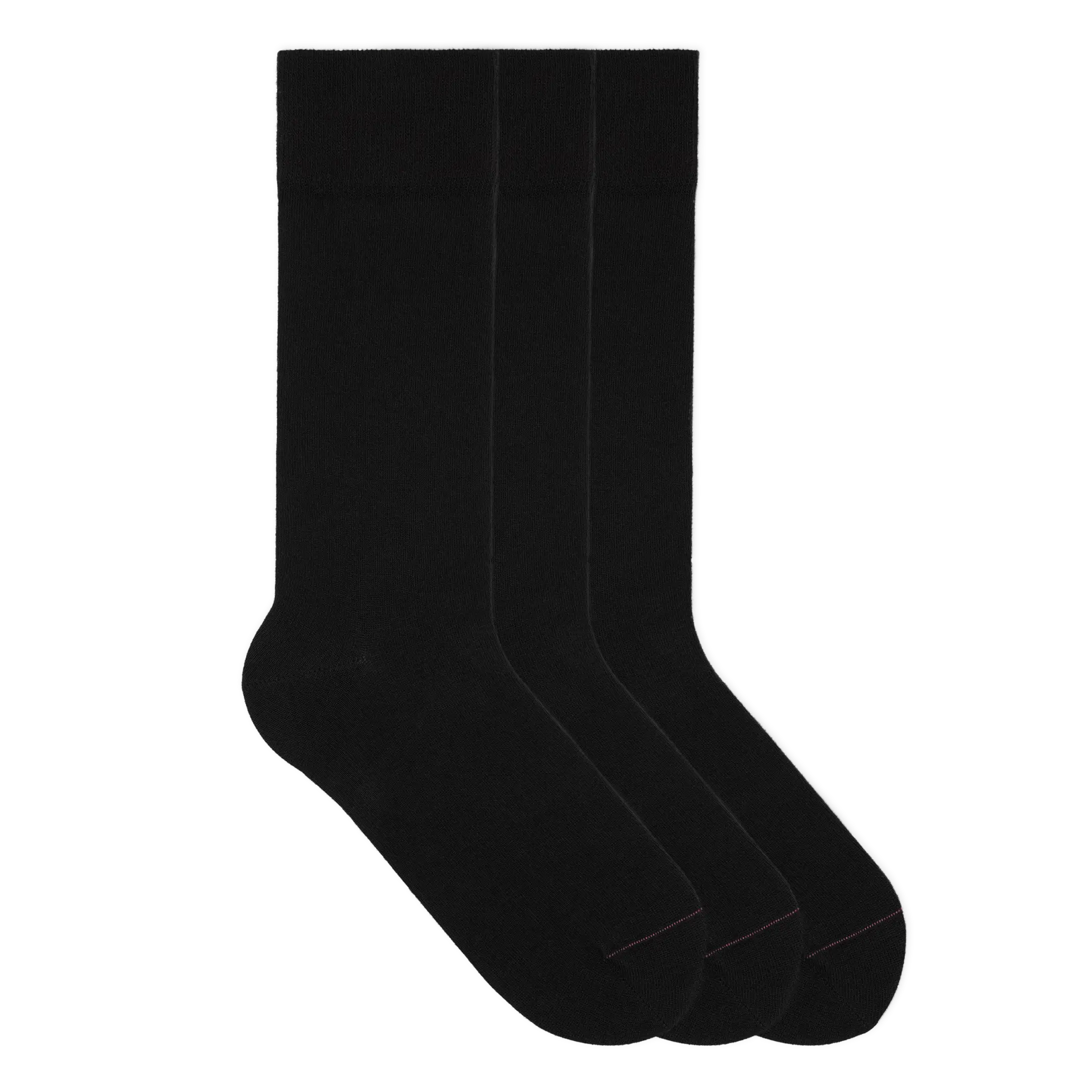 Einfarbige Socken aus Bio-Baumwolle - 3er Set