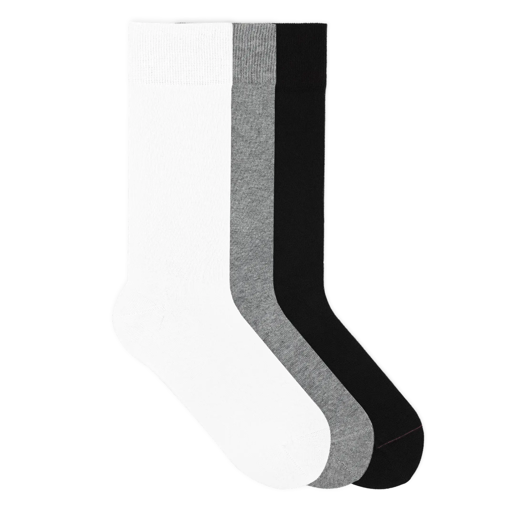 Einfarbige Socken aus Bio-Baumwolle - 3er Set