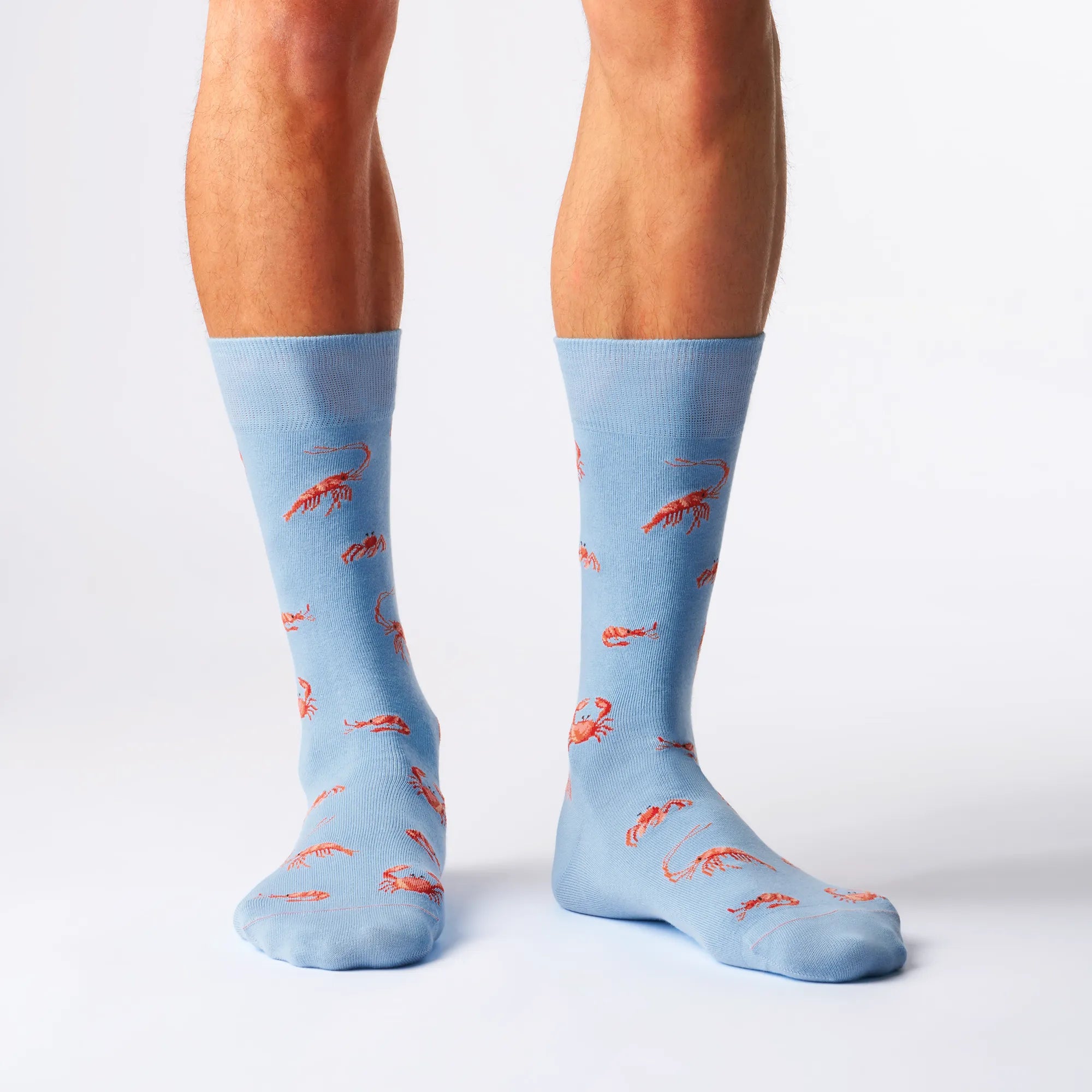 Crabs_gemusterte_socken lustige socken strand motiv bunte sommer socken nachaltige socken anzugssocken