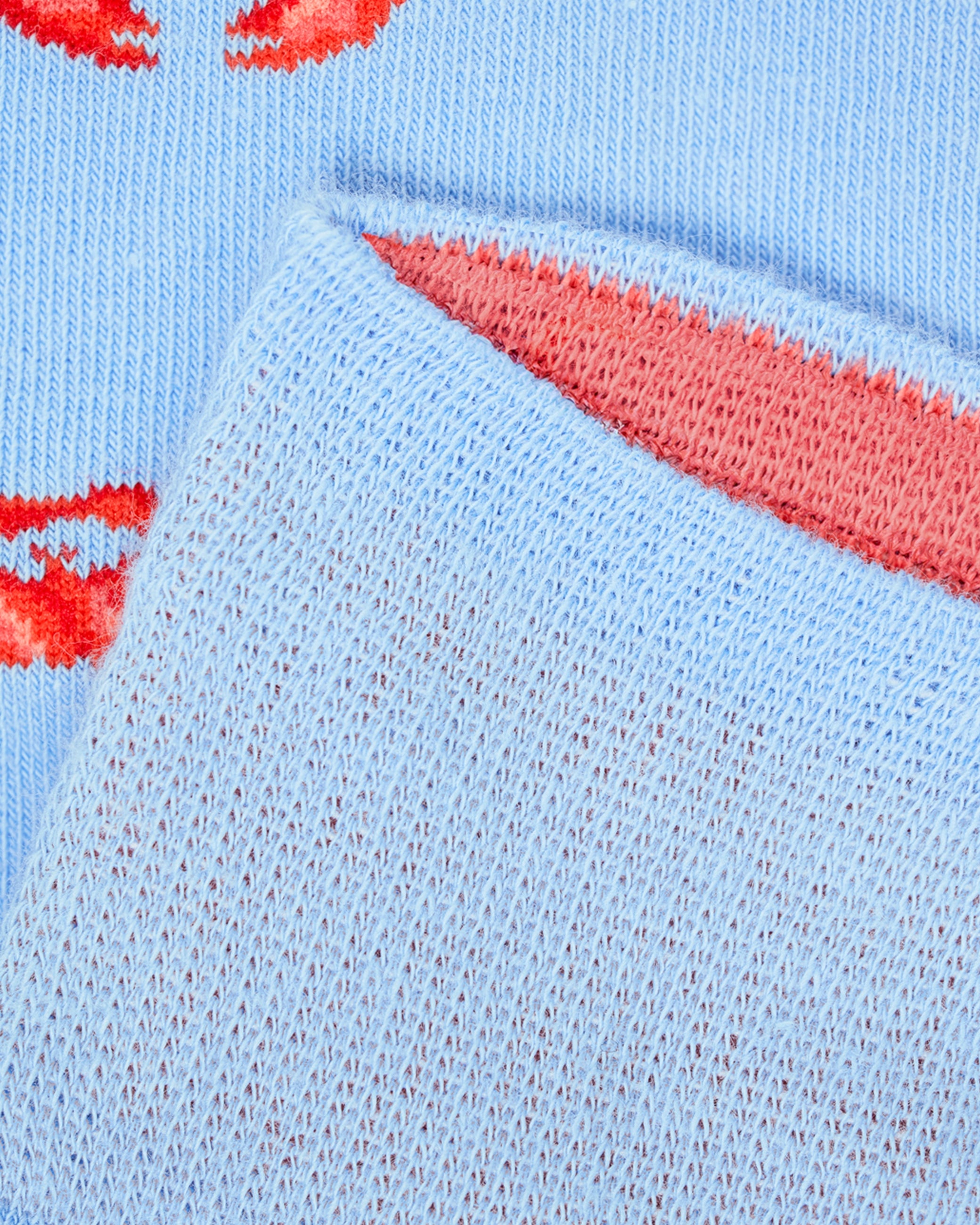 Crabs_3_gemusterte_socken details nahhaltige socken signature Innenbund