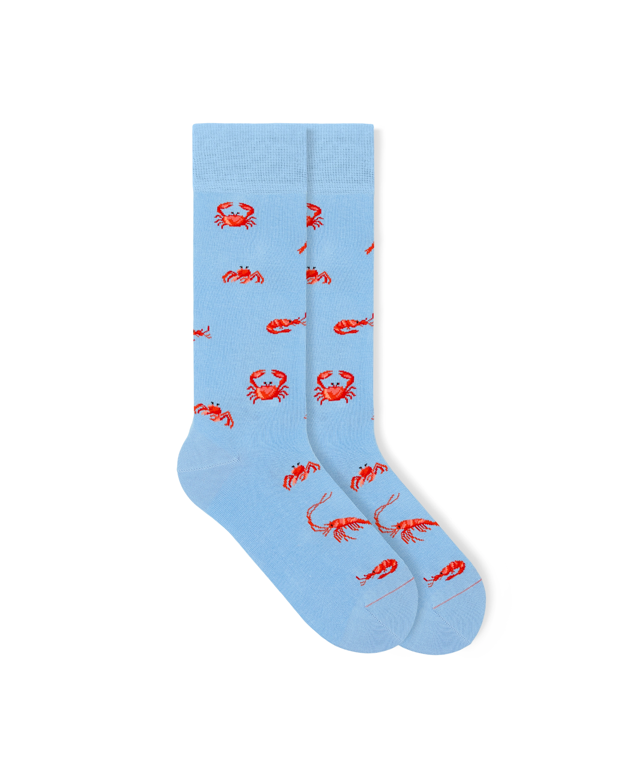 Crabs_gemusterte_socken lustige socken strand motiv bunte sommer socken nachaltige socken anzugssocken