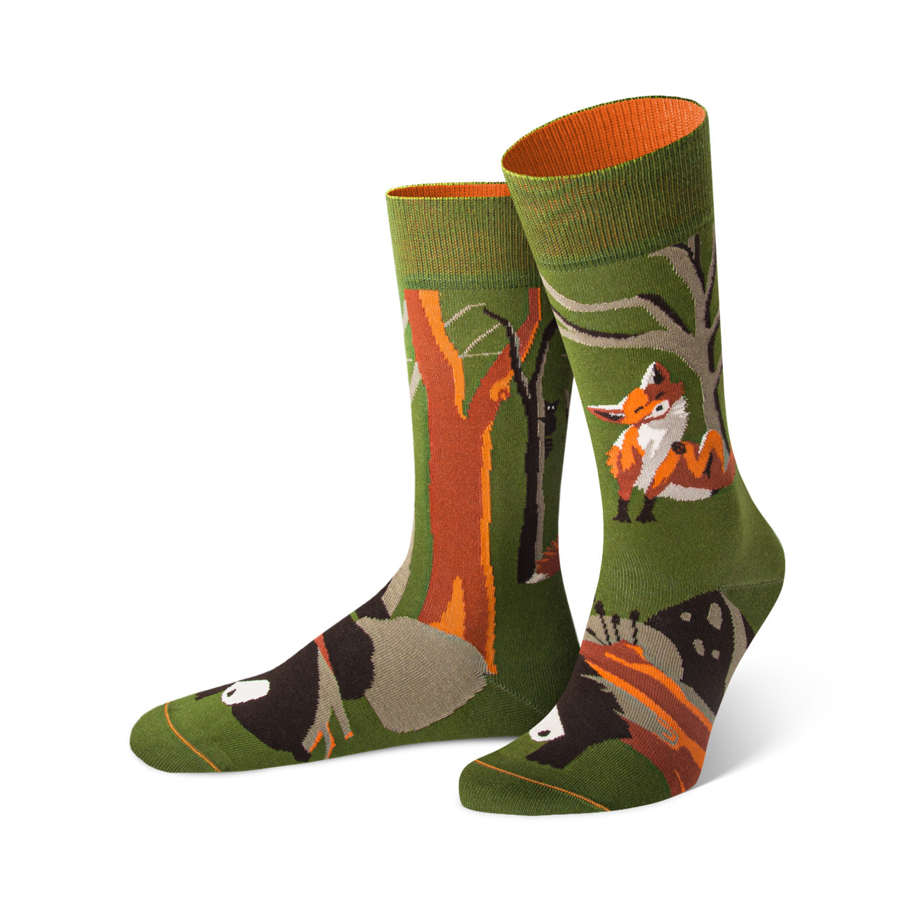 graphische socken, Fuchs motiv, lustige socken, geschenk idee für Natur Liebhaber