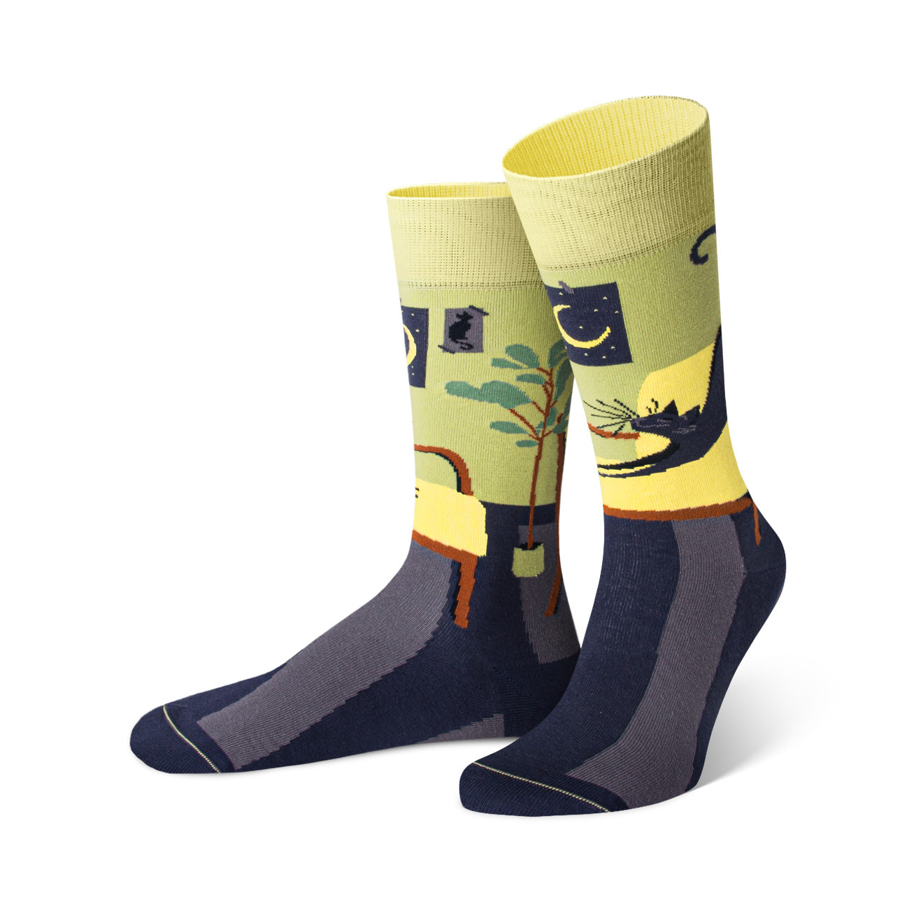 graphische socken, Katze motiv, lustige socken, geschenk idee für Katzen Liebhaber