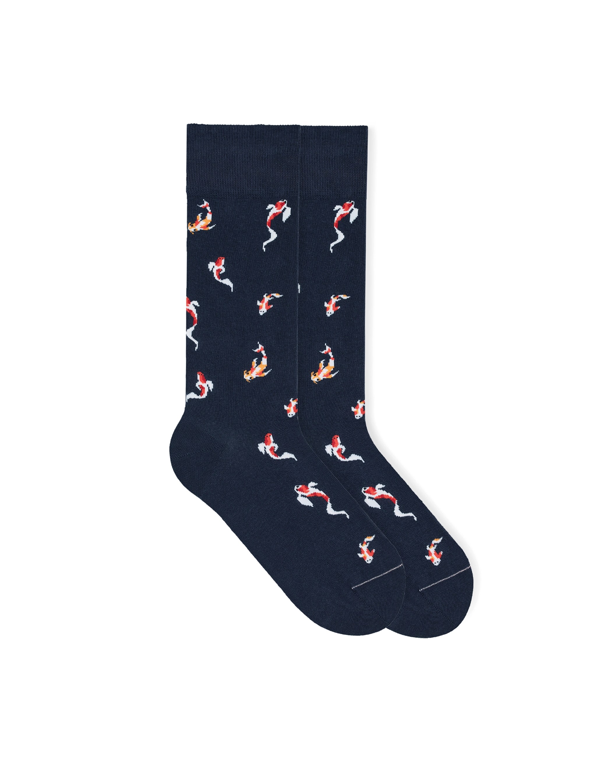 Koi_fish_gemusterte_socken lustige socken anzugssocken business socken