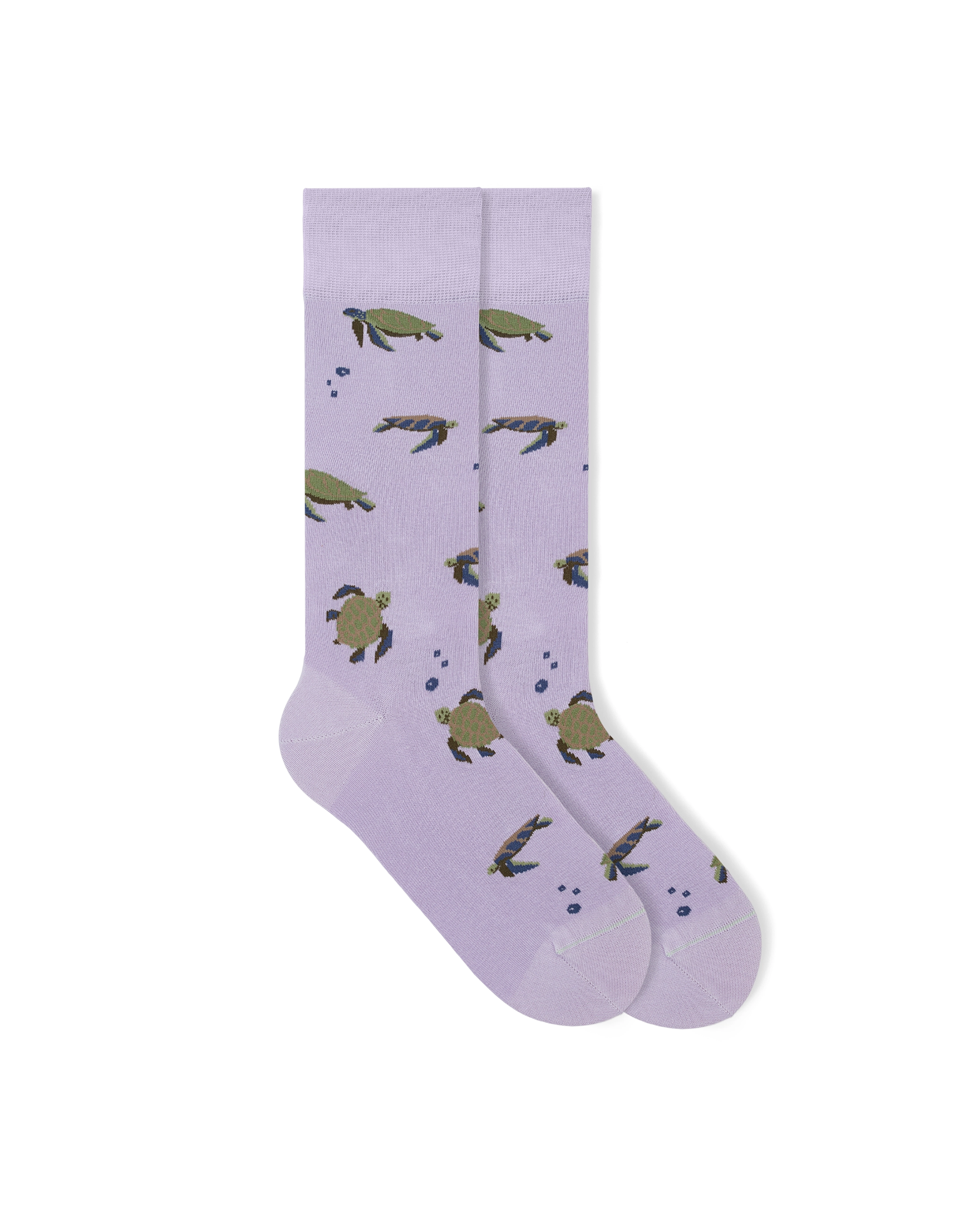 Turtle_gemusterte_socken lila socken, lustige socken, bunte socken mit Schildkröten motiv nachhaltige socken business socken