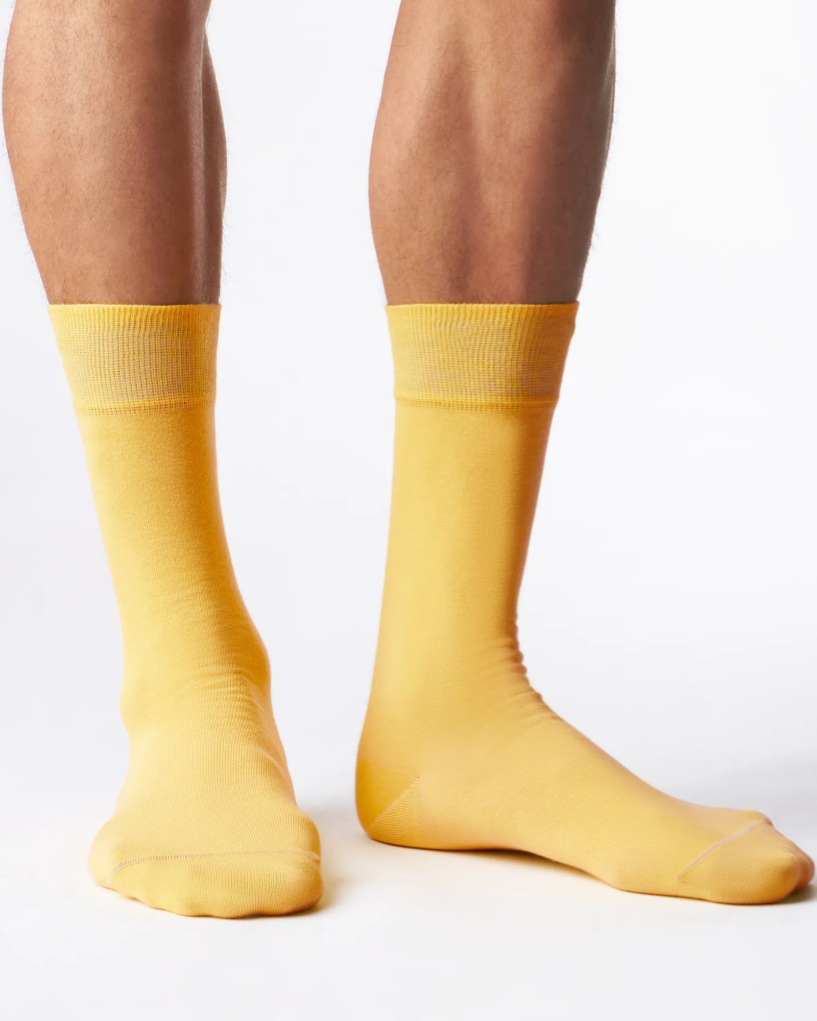 Yellow_classic_socken anzugssocken business socken aus bio baumwolle blau unisex herren damen