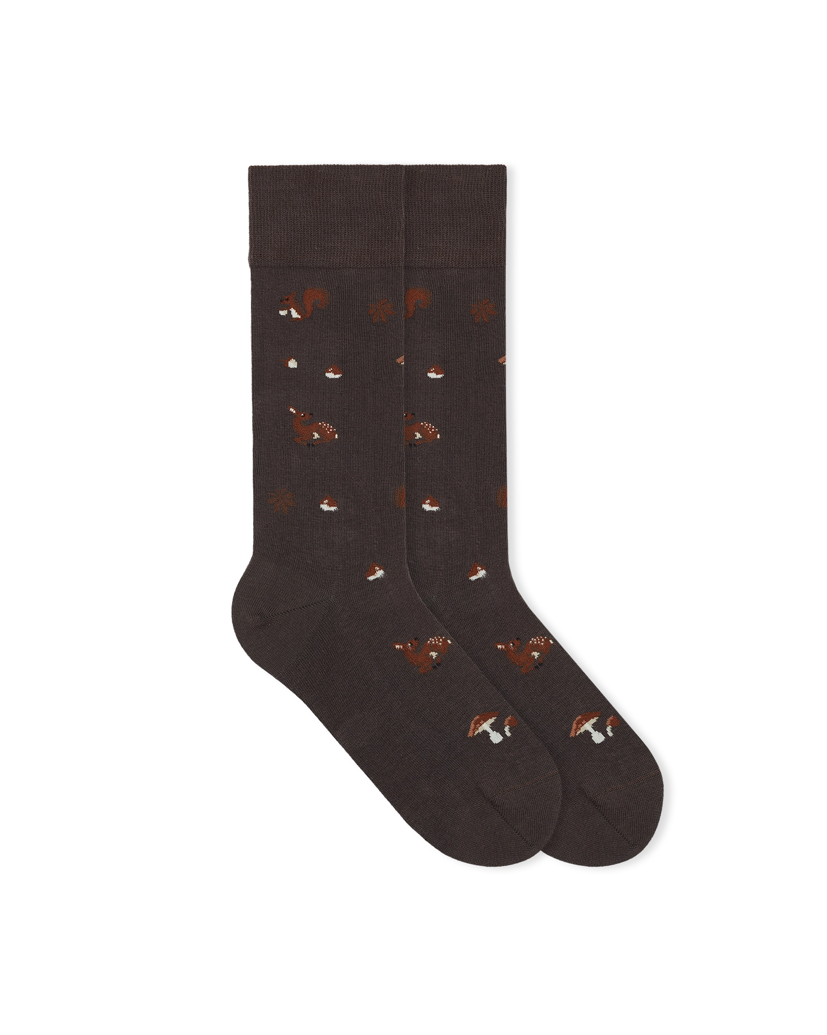 brown-forest-raindeer-socks-rentier-socken-flat