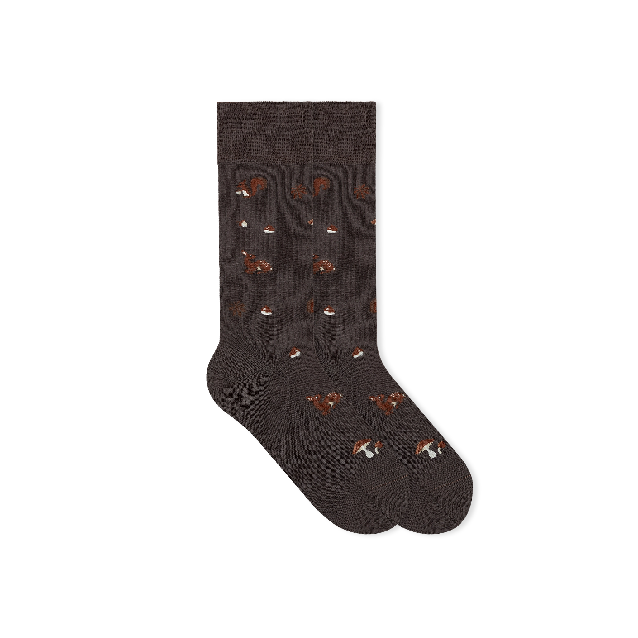 brown-forest-raindeer-socks-rentier-socken-flat