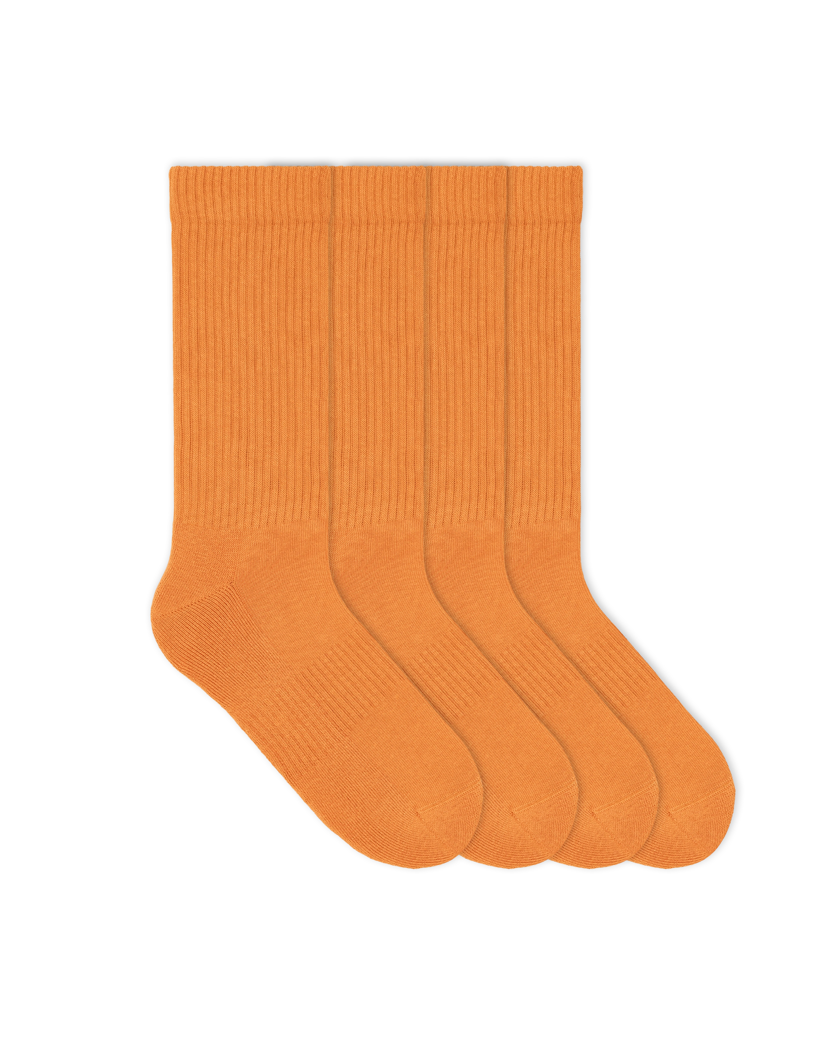 orange tennis socken - 4er set sport socken bio socken