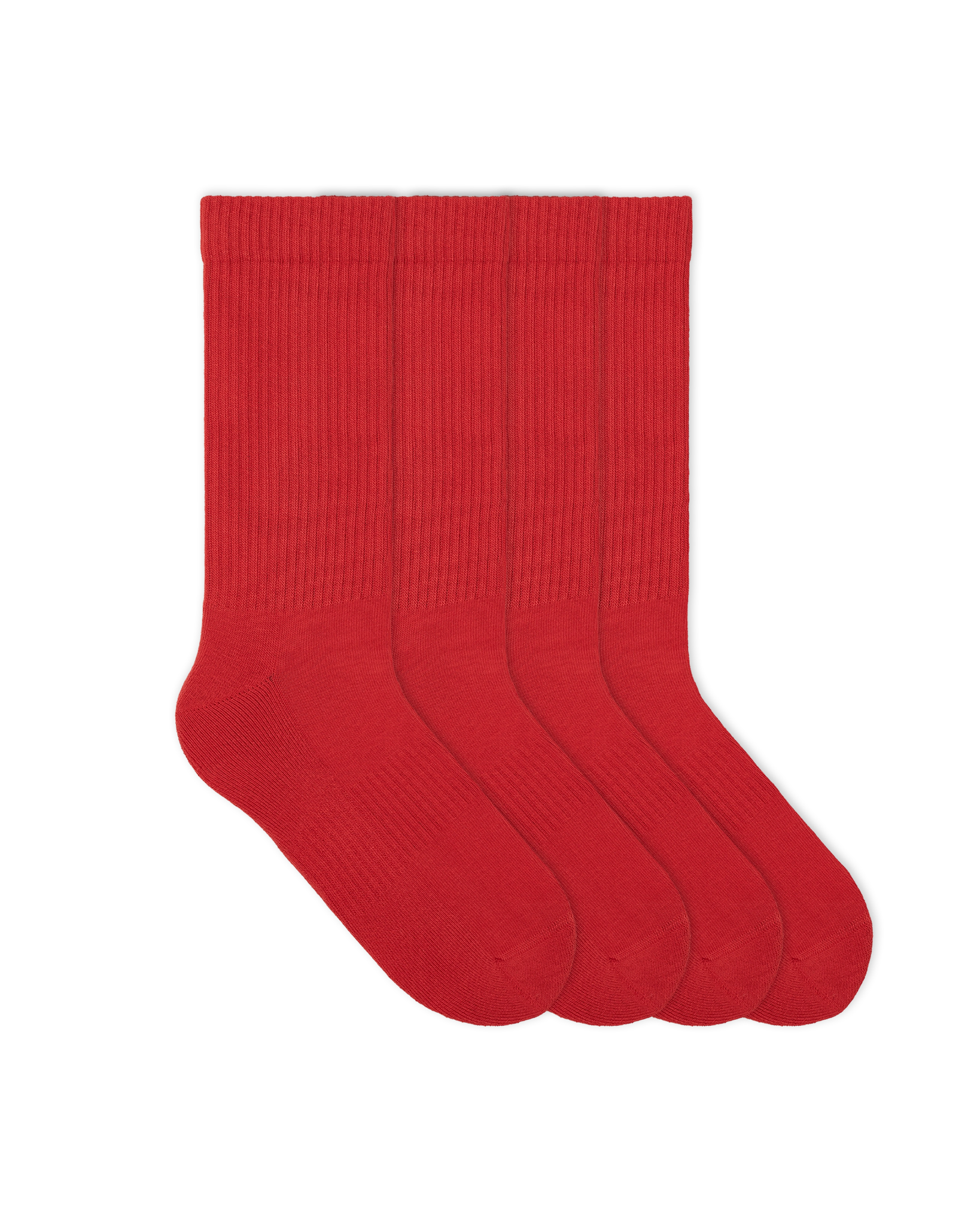 rote tennis socken - 4er set sport socken bio socken