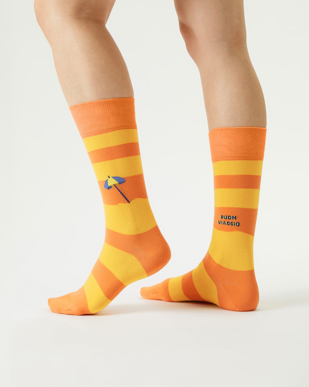 socken orange streifen