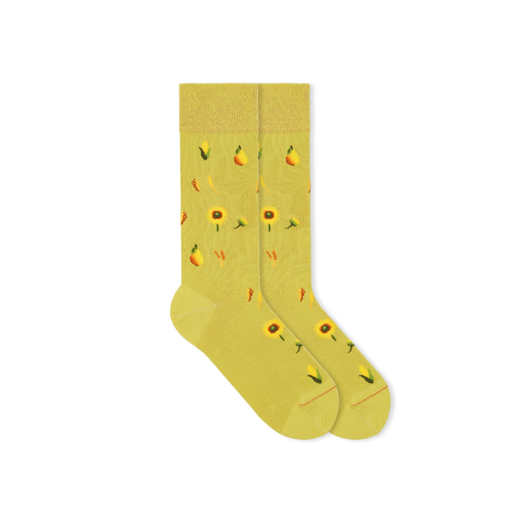 sunflower-socks-sonnenblume-socken-flat