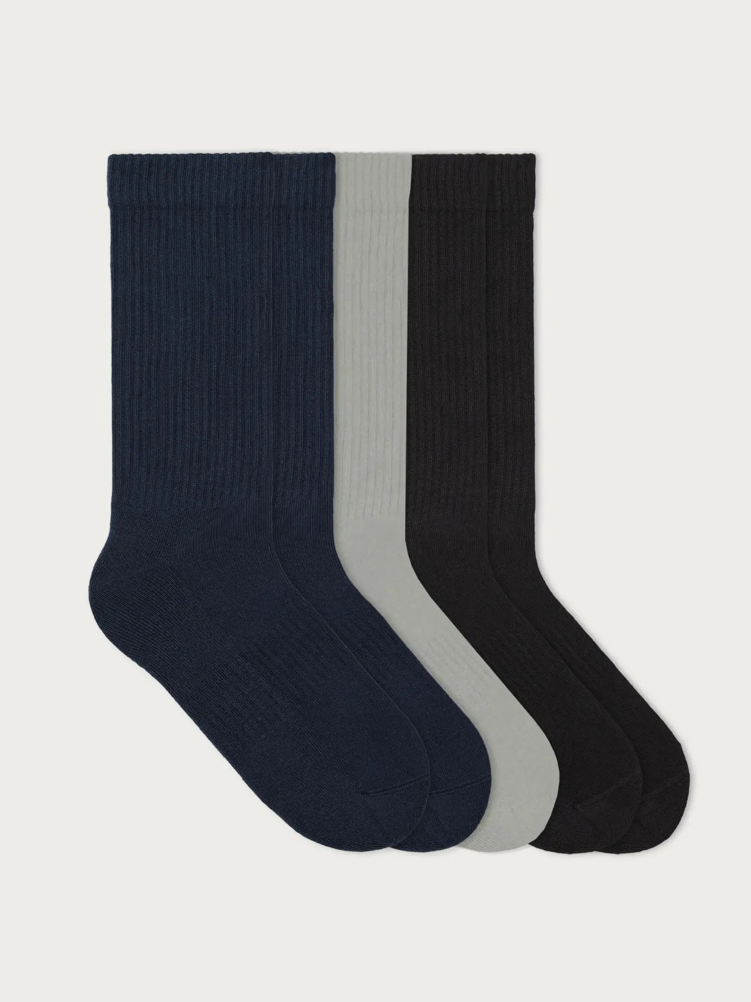 Einfarbige Tennissocken aus Bio-Baumwolle – 10er Set