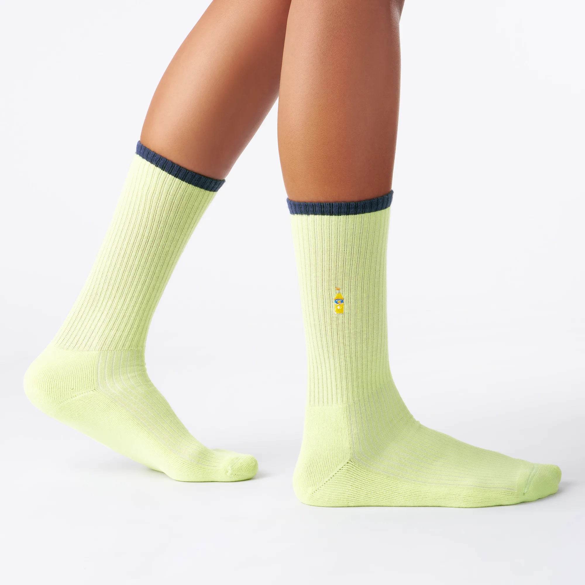 gelbe tennis socken, crew style, 80s, 80er motiv socken, saft strick motiv, sport socken