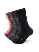Weihnachtssocken 10er-Set mit allen zehn Motiven – Packshot