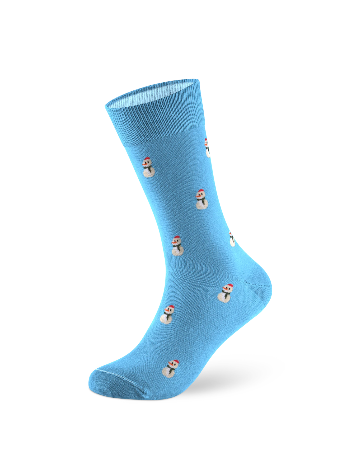 Weihnachtssocke Snowman Mini Ice Blue
