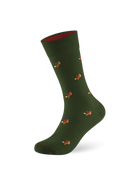 Weihnachtssocke Fox Xmas Dark Green