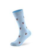 Weihnachtssocke Reindeer Bright Blue