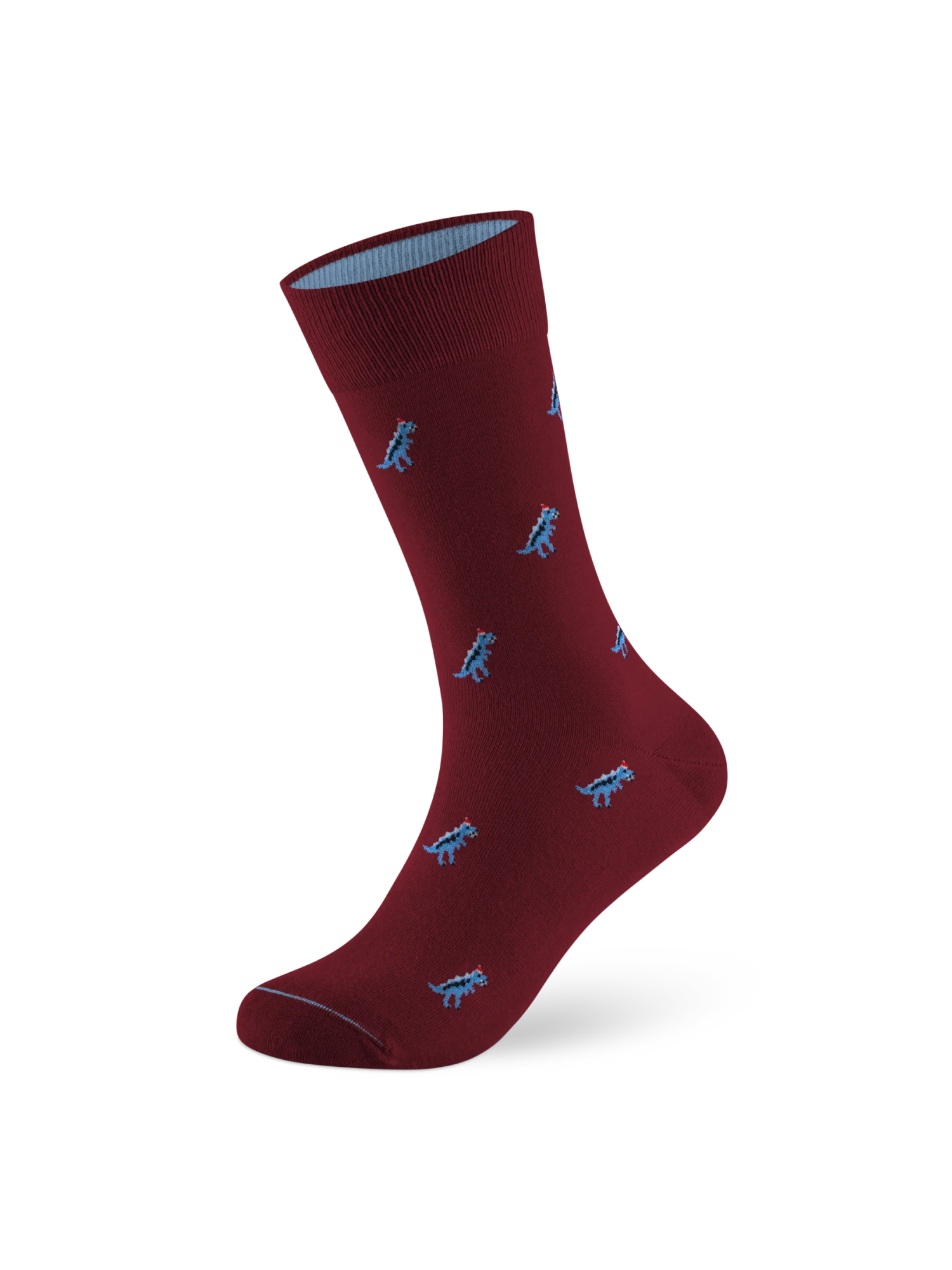 Weihnachtssocke T-Rex Copper Red