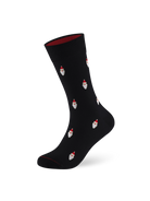 Weihnachtssocke Santa Deep Black
