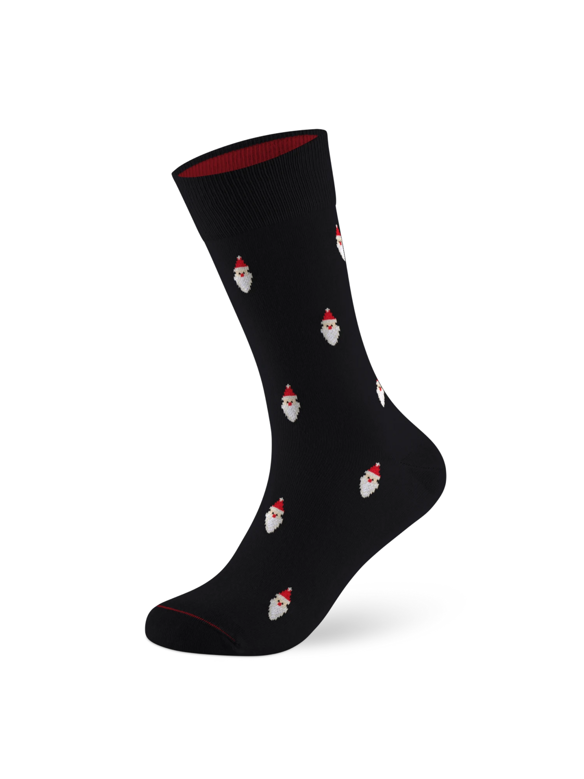Weihnachtssocke Santa Deep Black