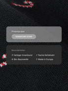 Weihnachtssocken Zuckerstange in Midnight Black – Produktdetails
