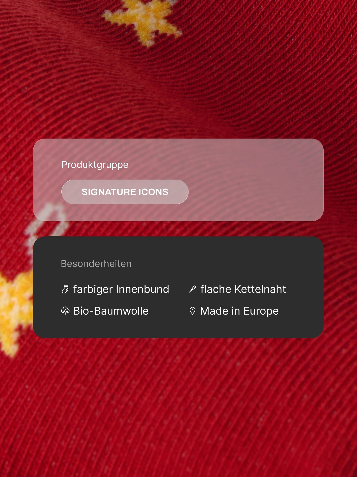 Weihnachtssocken Christbaumkugel in Bordeaux Red – Produktdetails