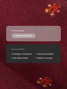 Weihnachtssocken Lebkuchenmann in Wine Red – Produktdetails