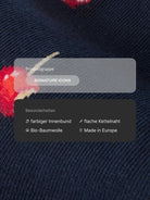 Weihnachtssocken Kandierter Apfel in Dark Navy – Produktdetails