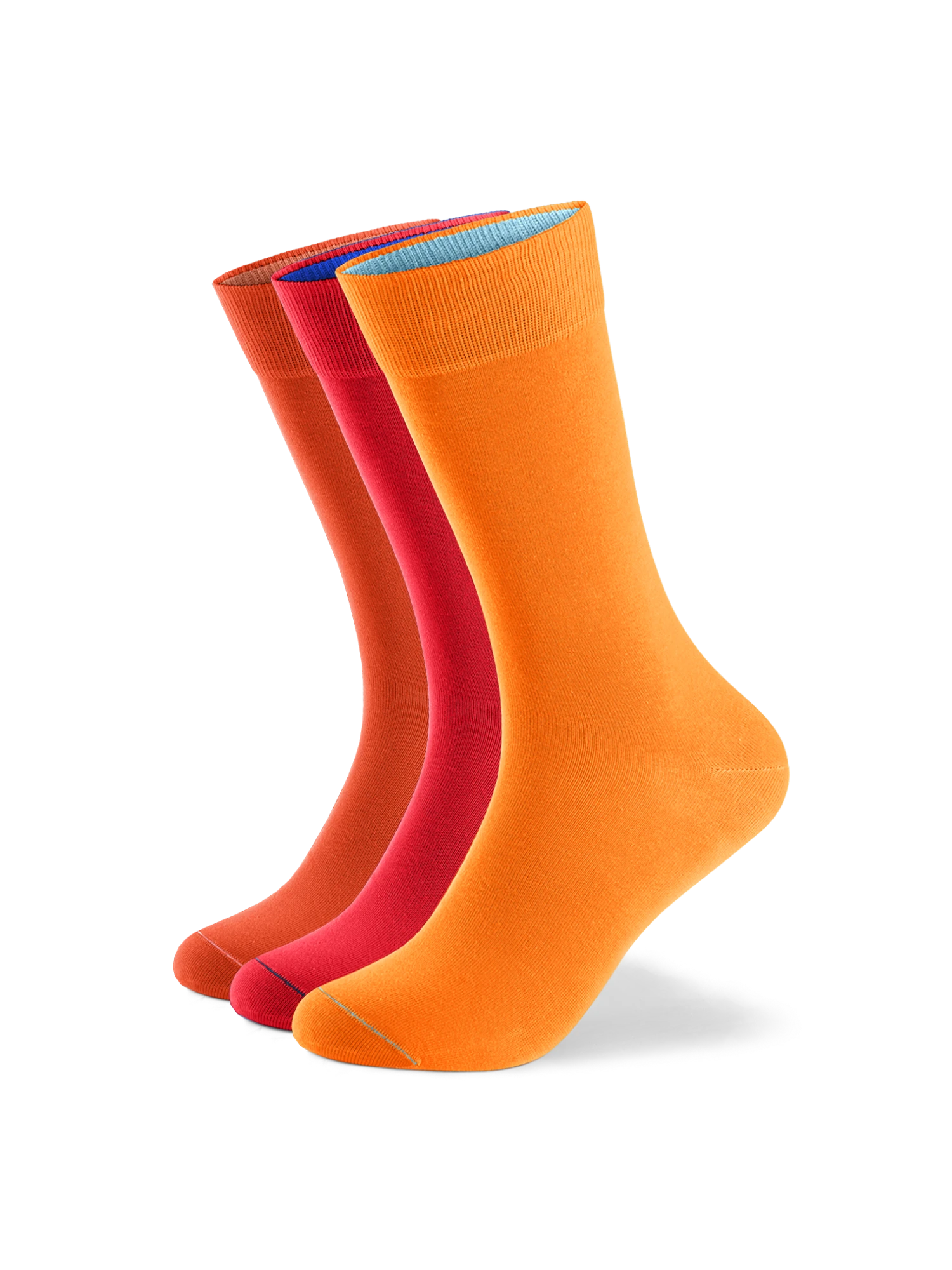 Einfarbige Socken aus Bio-Baumwolle - 3er Set