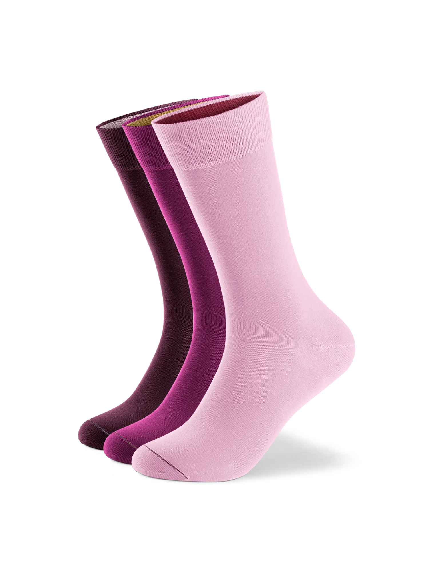 Einfarbige Socken aus Bio-Baumwolle - 3er Set