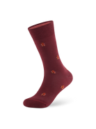 Weihnachtssocken Lebkuchenmann in Wine Red – Packshot