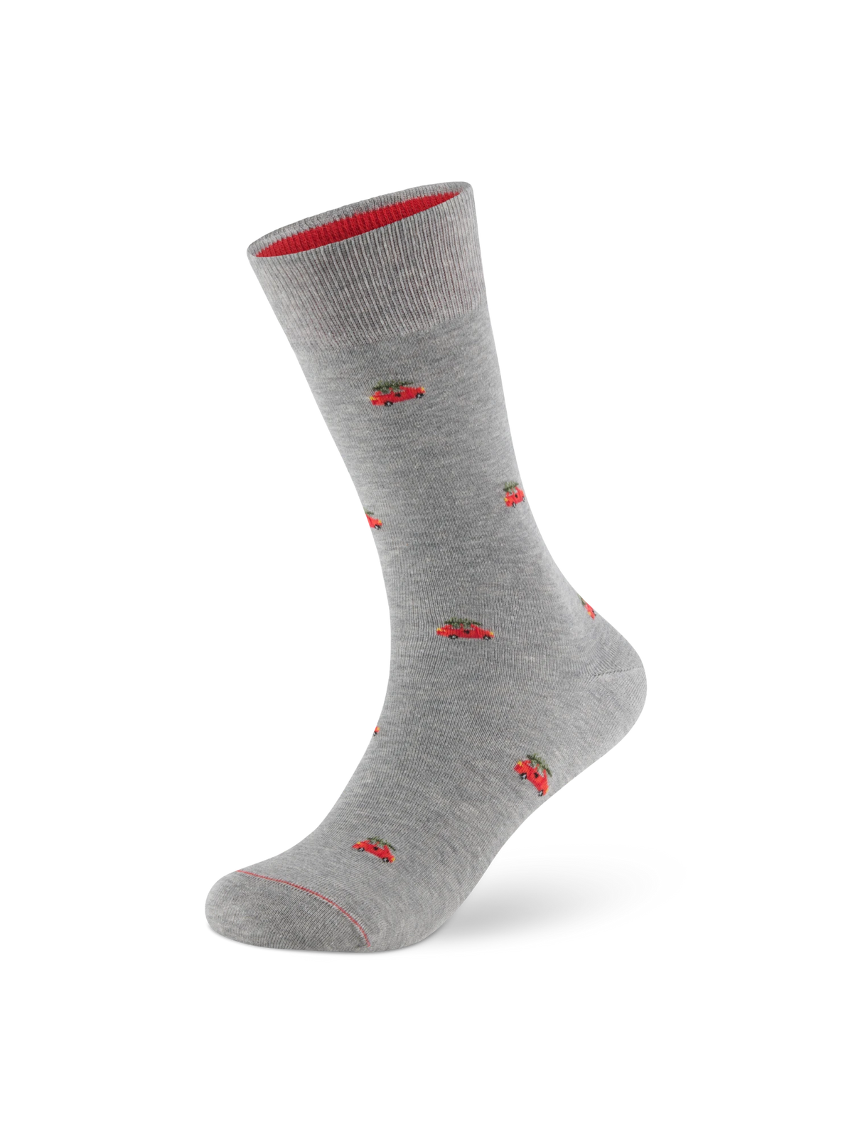 Weihnachtssocken Weihnachtsbaum in Stone Grey – Packshot
