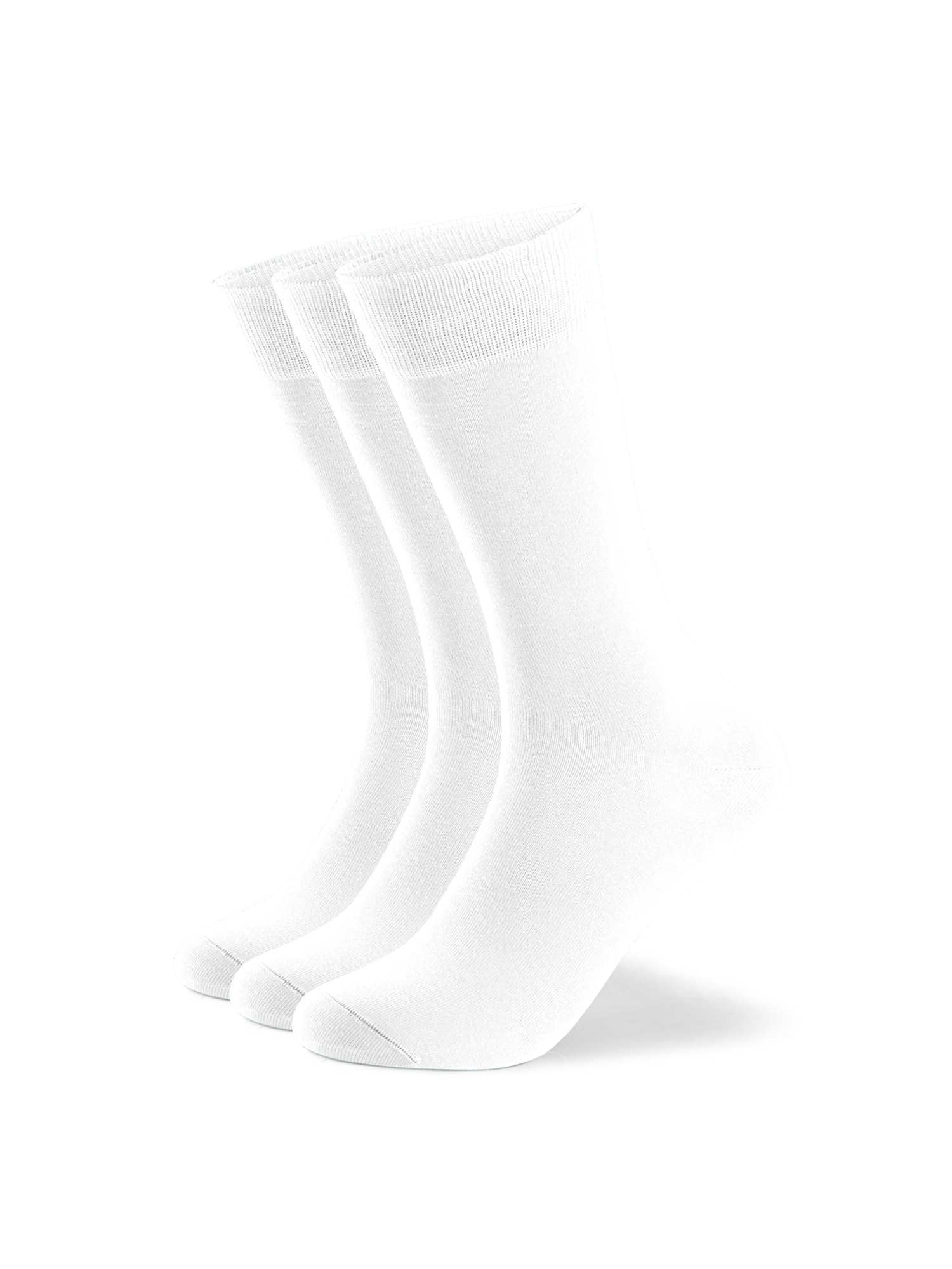 Einfarbige Socken aus Bio-Baumwolle - 3er Set