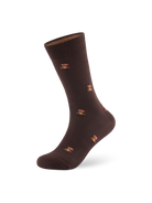 Weihnachtssocken Teddy in Dark Brown – Packshot