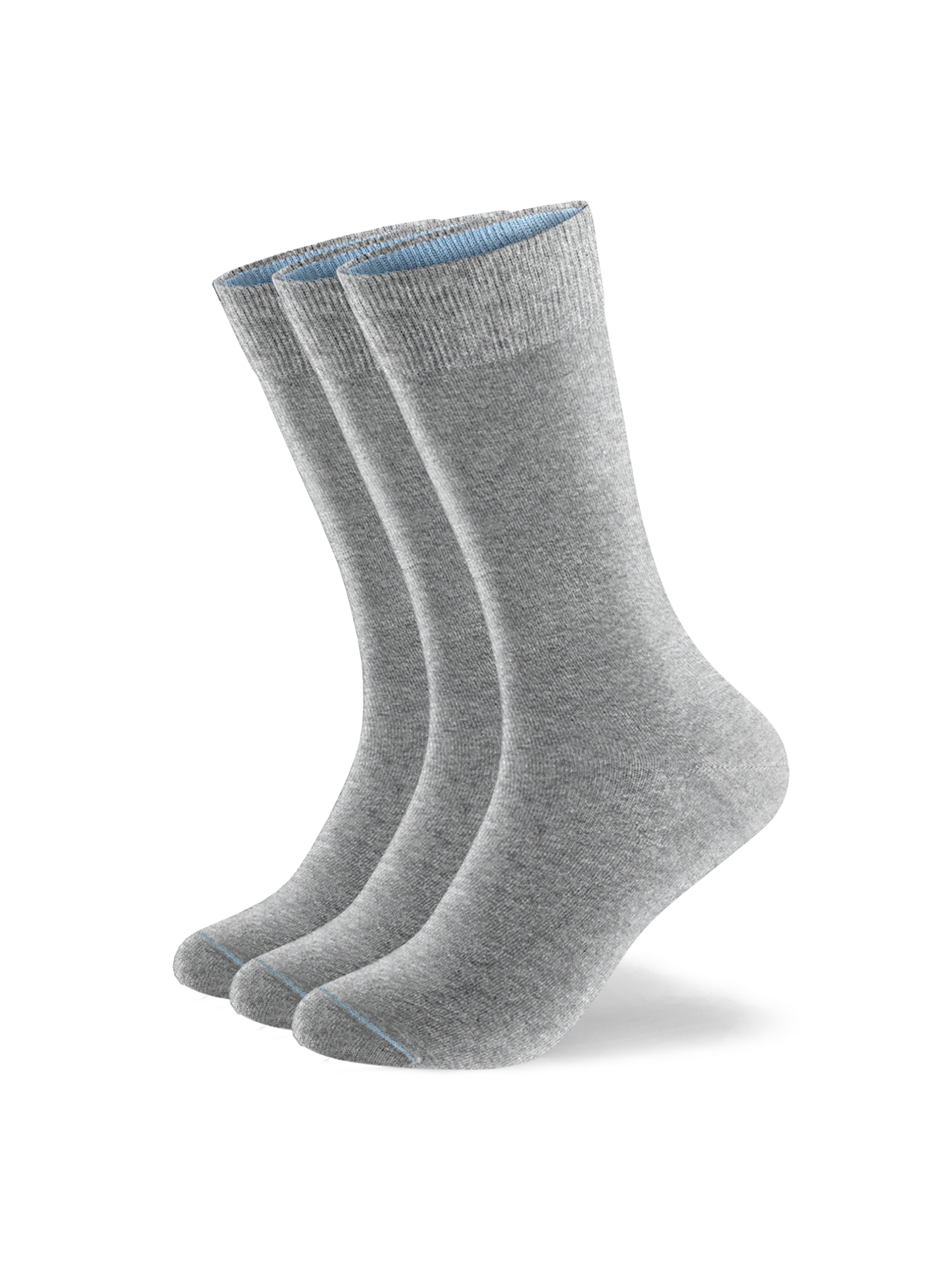 Einfarbige Socken aus Bio-Baumwolle - 3er Set
