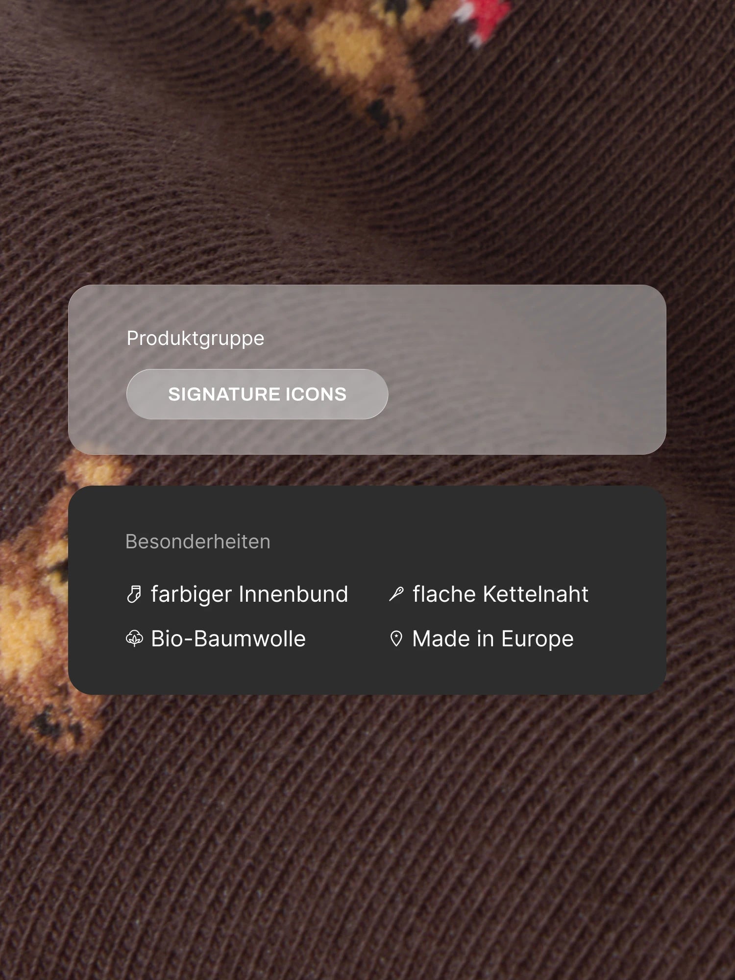 Weihnachtssocken Teddy in Dark Brown – Produktdetails