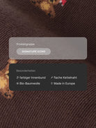 Weihnachtssocken Teddy in Dark Brown – Produktdetails
