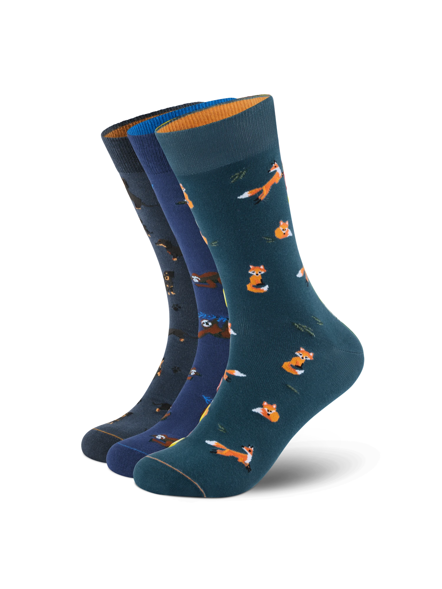 Motivsocken aus Bio-Baumwolle - 3er Set