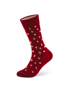 Weihnachtssocke Vanillekipferl rot