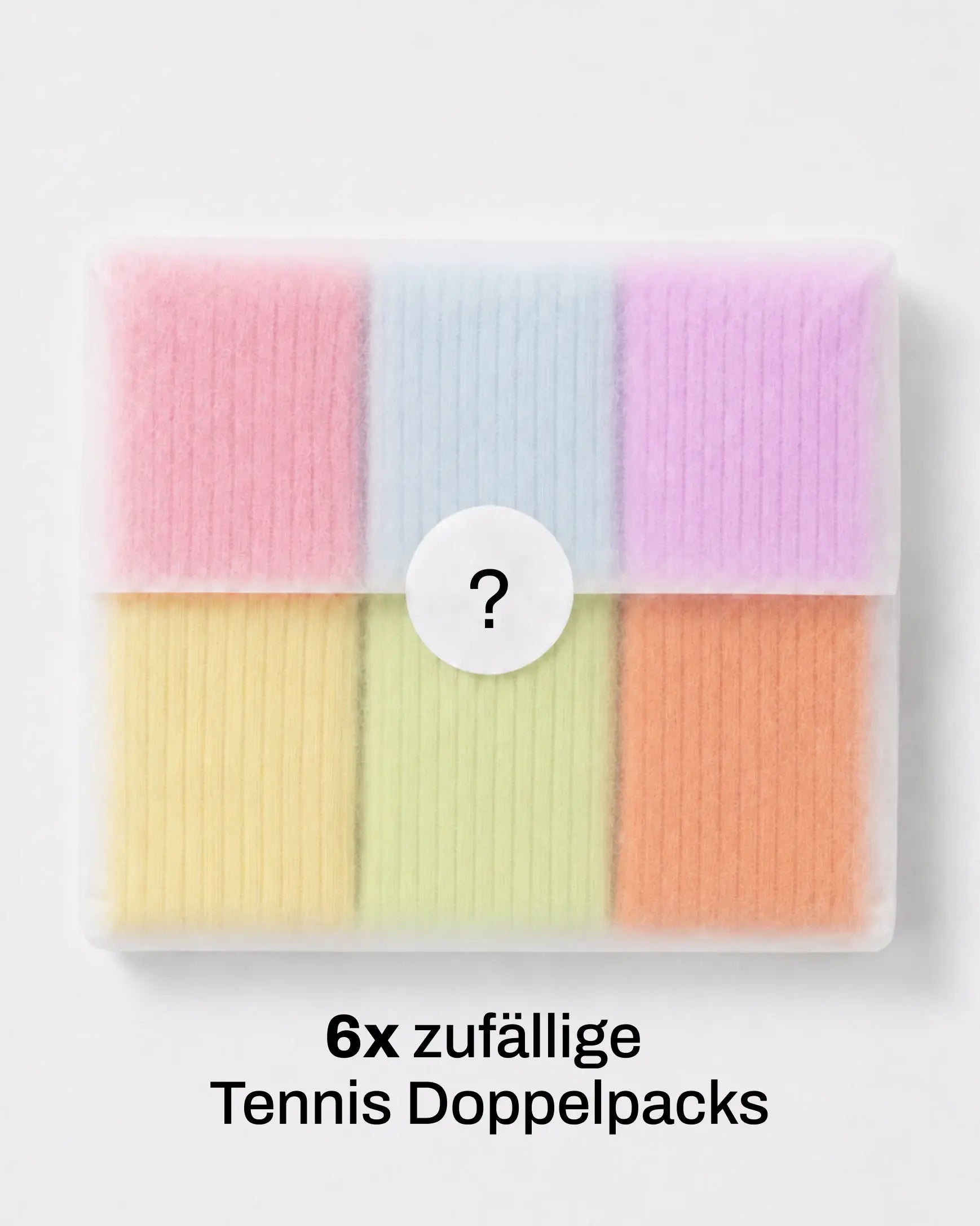 Einfarbige Tennissocken im Mystery Bundle