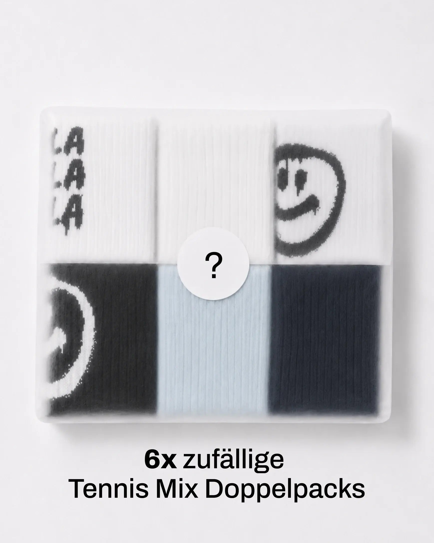 Einfarbige Tennissocken & Graffiti-Motive im Mystery Bundle