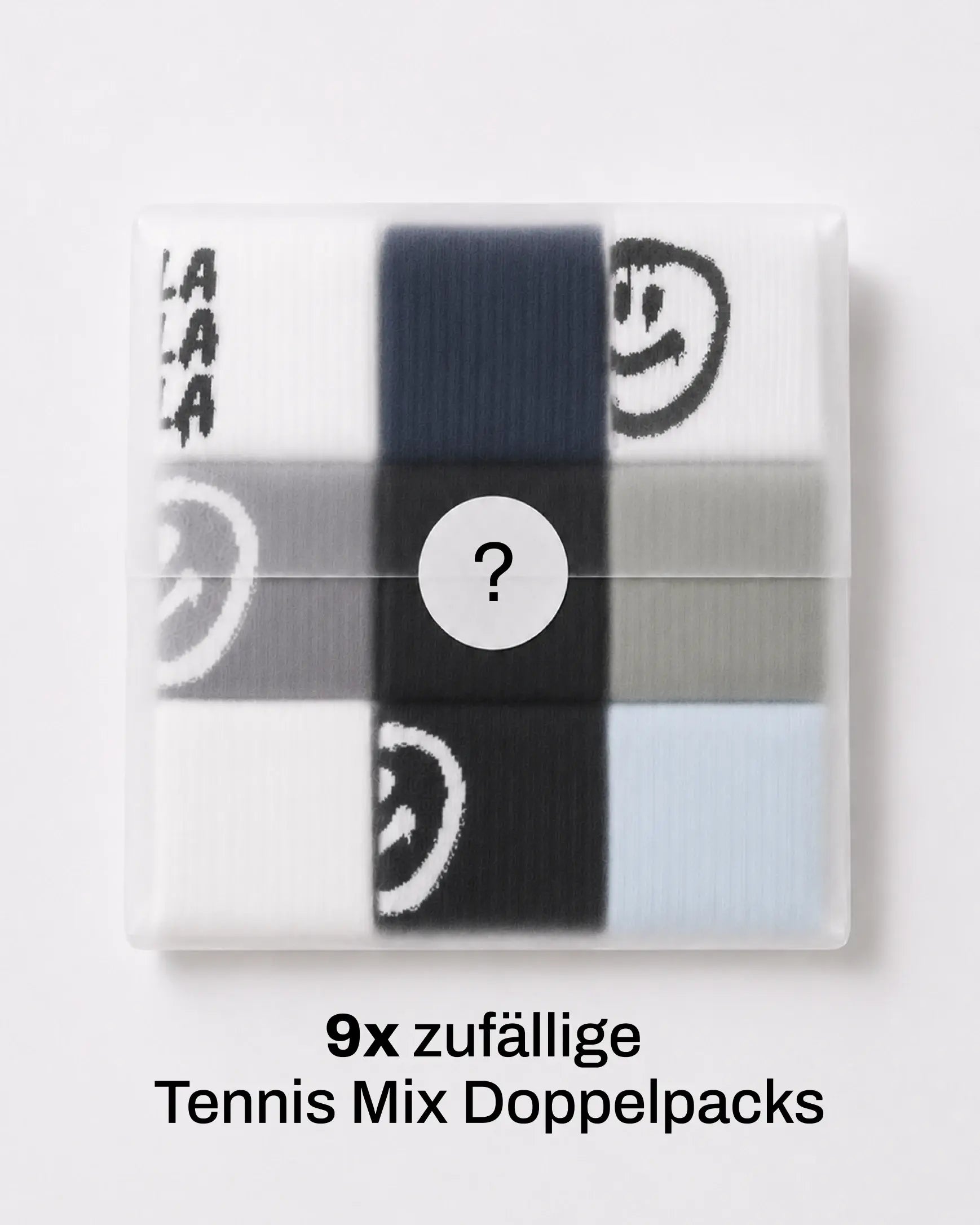 Einfarbige Tennissocken & Graffiti-Motive im Mystery Bundle